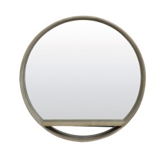 MIRROR WITH WOODEN SHELF 70 